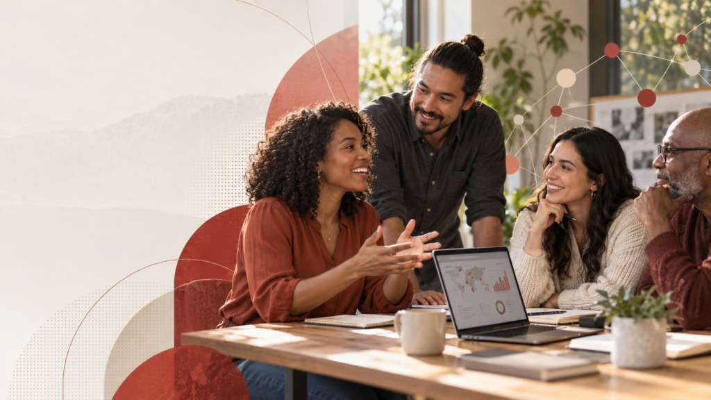 A group of nonprofit leaders discuss AI trends and leadership opportunities.